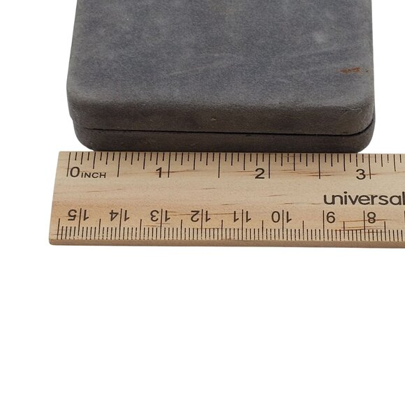 Foster Gold Tone Keychain "Clyde" Engraving In Original Box 3" Made in USA - Picture 11 of 16